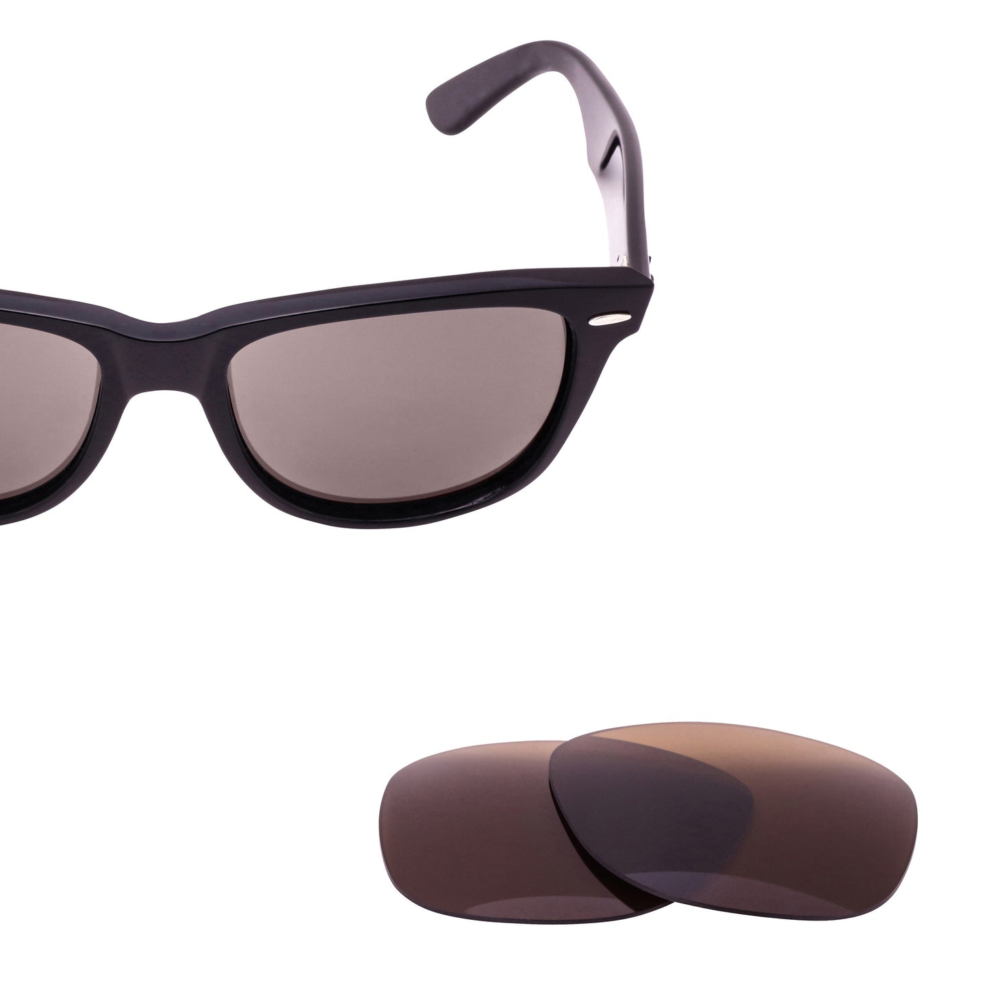 Brown replacement lenses for Ray-Ban Original Wayfarer