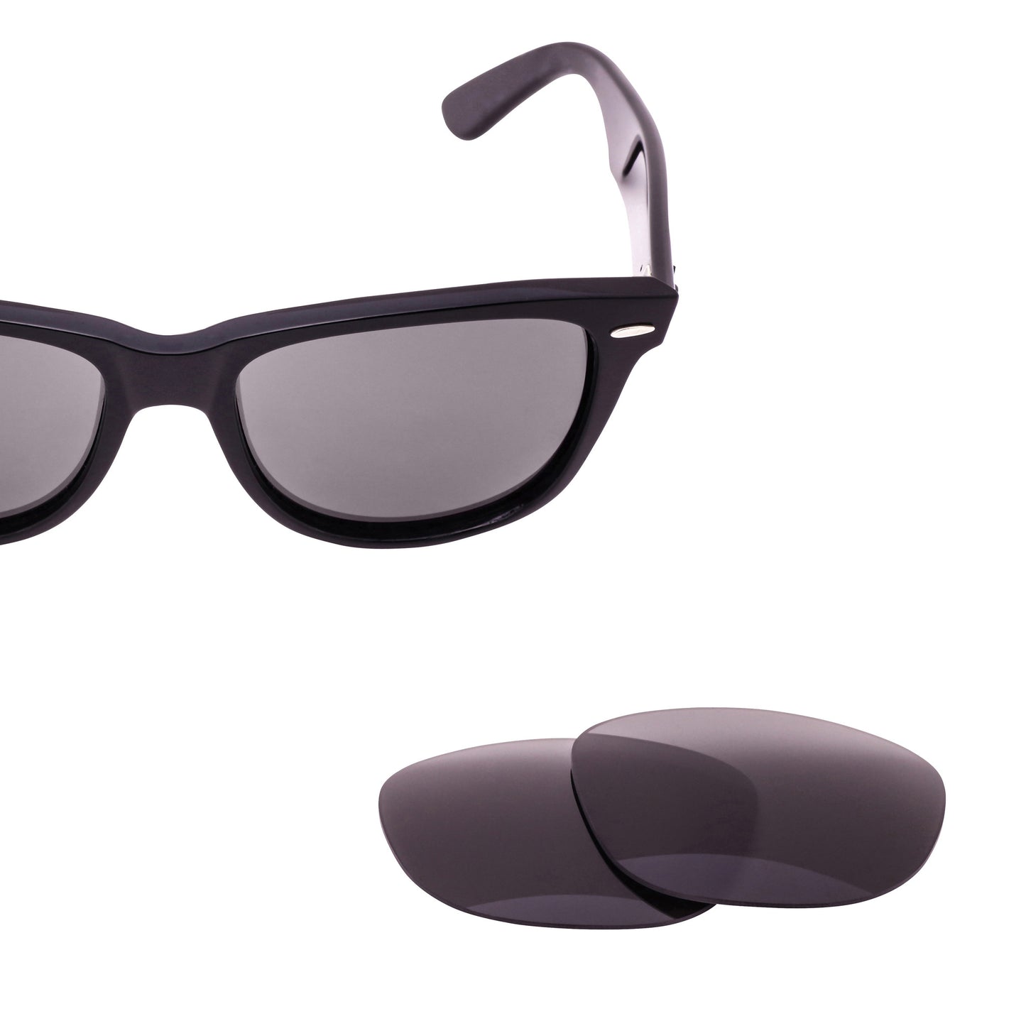 Ray-ban replacement polarized lens- grey