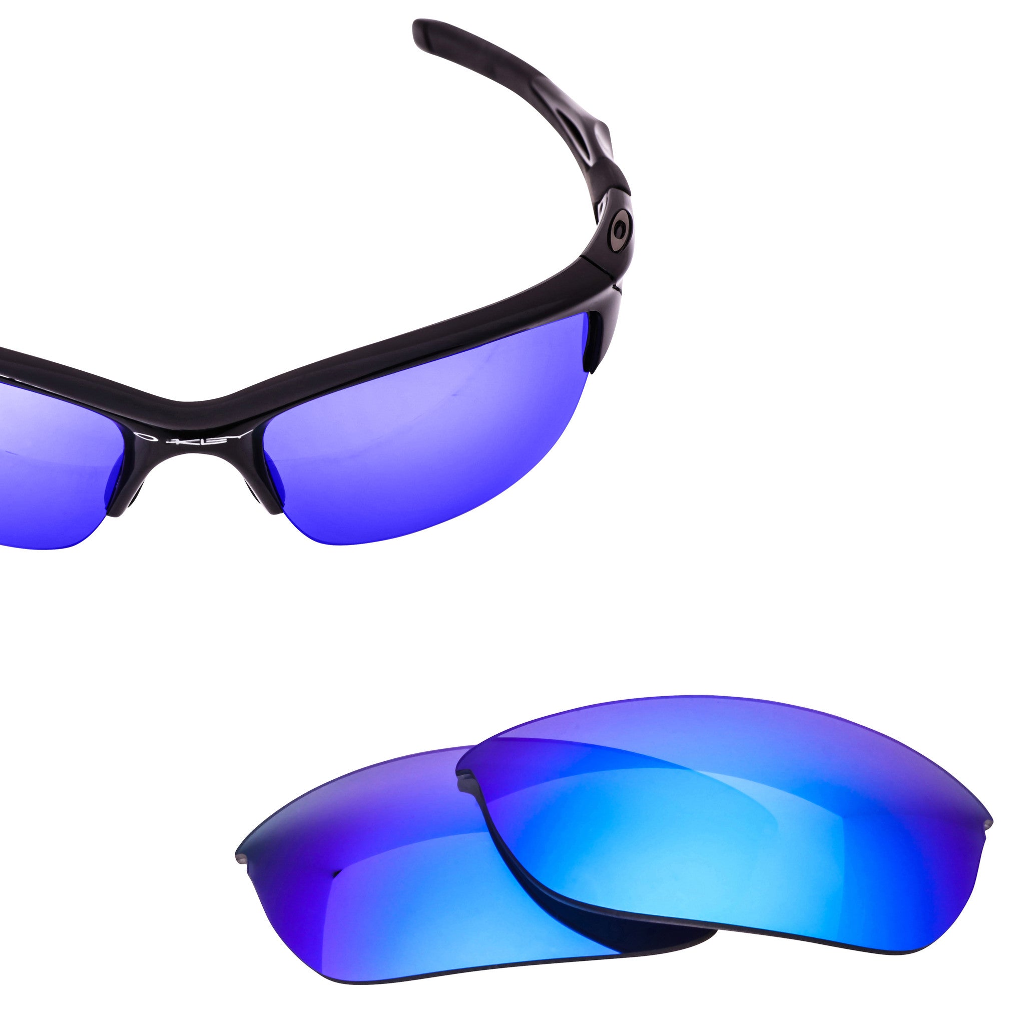 Oakley half jacket blue best sale