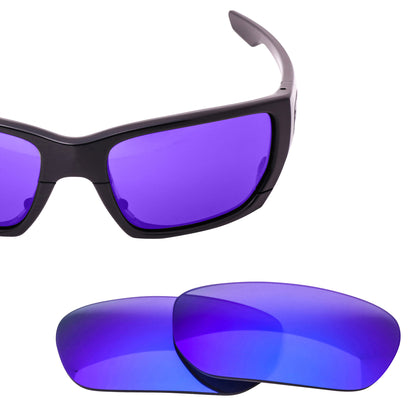Oakley Style Switch Polarized Lenses with Blue Mirror